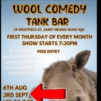 Comedy at Tank Bar St Helens at Tank Bar St Helens