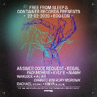 Answer Code Request, Regal, Fadi Mohem & More at Egg London