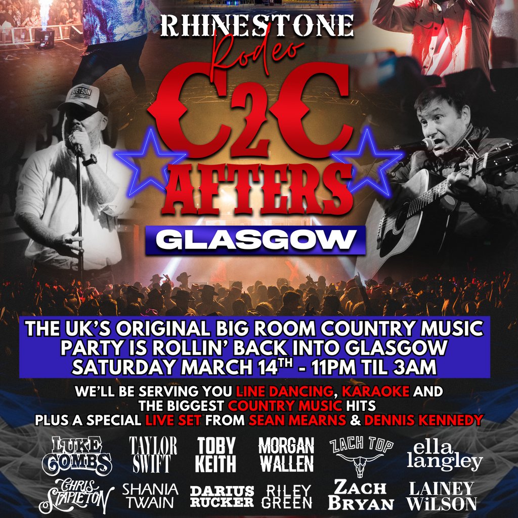 Rhinestone Rodeo: C2C Afterparty - Saturday 14th