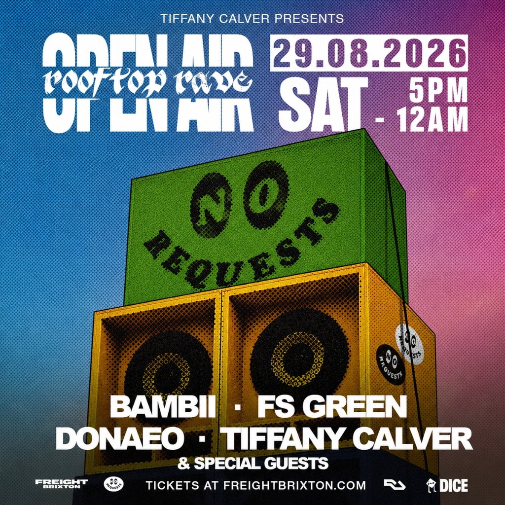 Tiffany Calver Presents No Requests Open Air Party W/ Donae'o ++