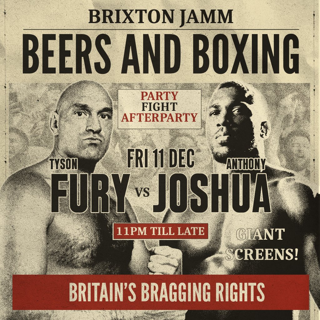 Tyson Fury v Anthony Joshua - SCREENING & PARTY