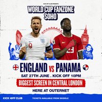 World Cup Fanzone Soho: England vs Panama