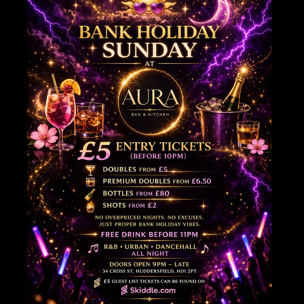 R&b/Dancehall Bank Holiday Sunday @ CLUB AURA