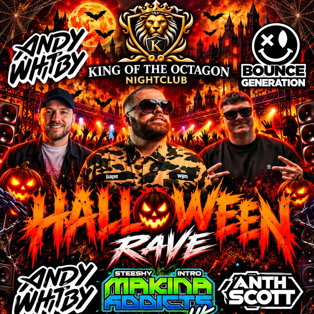 King of the octagon Halloween party