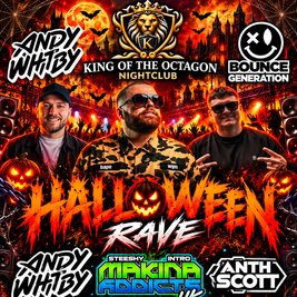 King of the octagon Halloween party