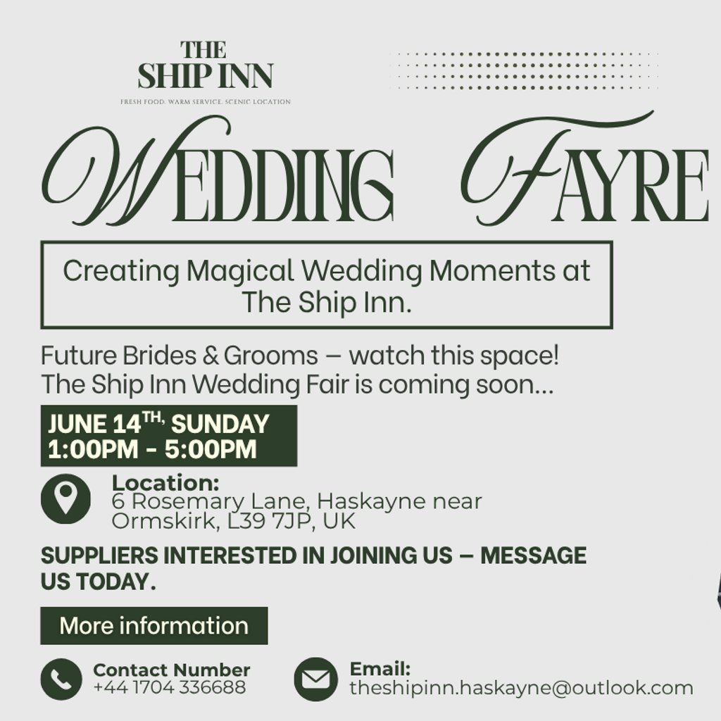 Wedding Fayre at The Ship Inn