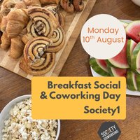 Breakfast Social and Coworking Day: August at Society1