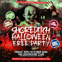 Shoreditch Halloween Free Party - Everyone Free Before 12AM