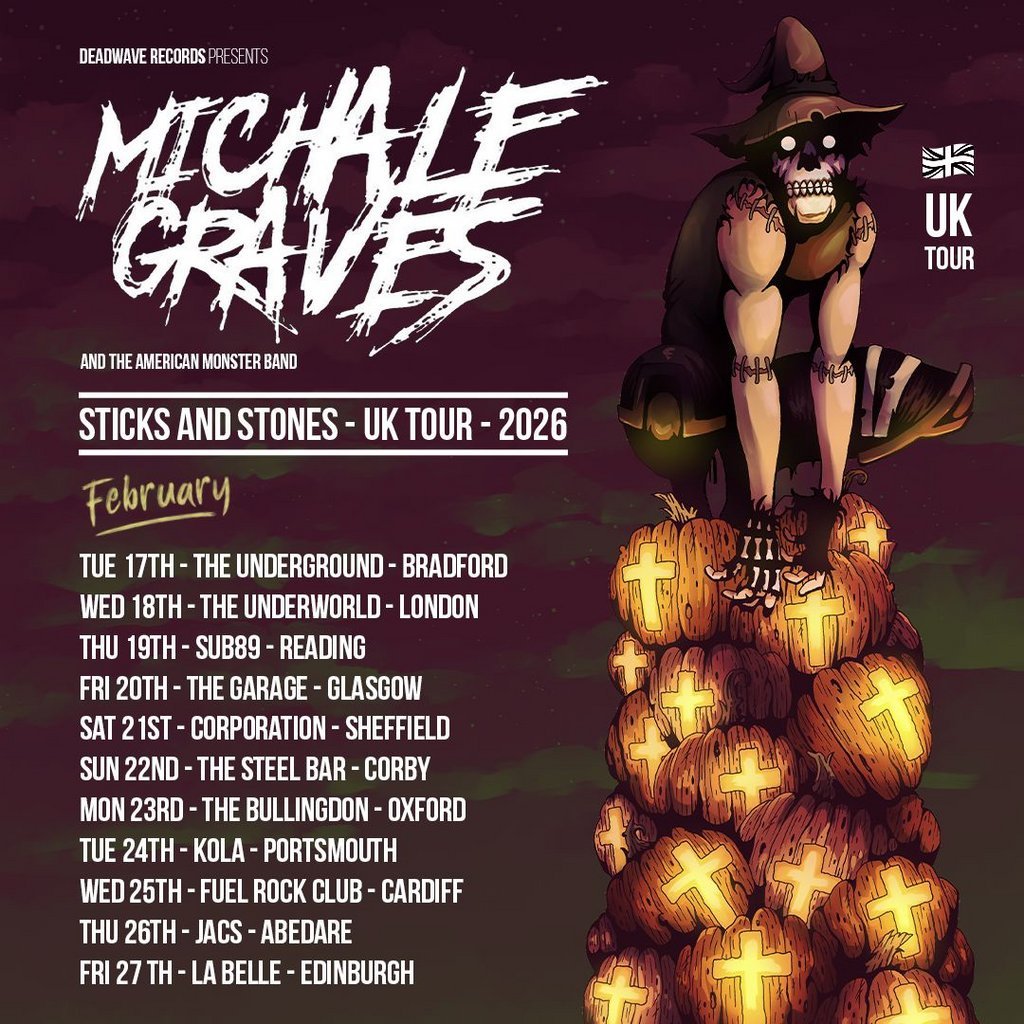 Tickets: Michale Graves UK Tour | SUB89 Reading Thu 19 February 2026