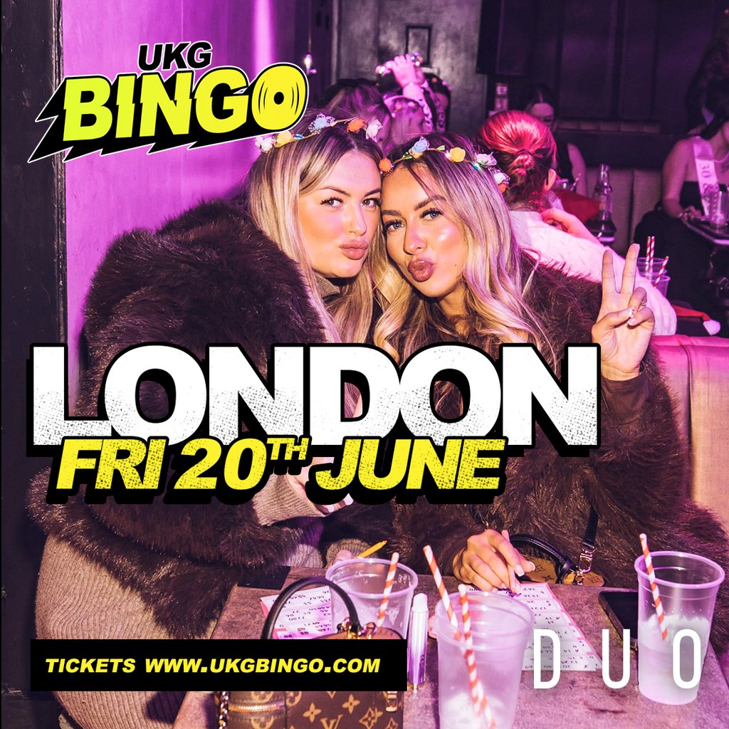 UKG BINGO Sat 20th June London