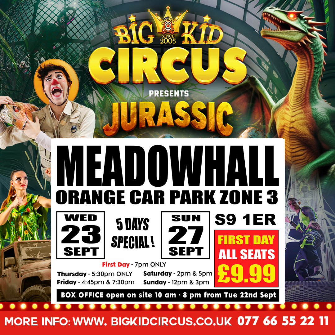 Big Kid Circus Sheffield at Meadowhall Orange Carpark