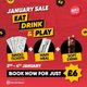Eat, Drink & Play - Poole  - January Event Title Pic