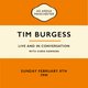 Tim Burgess - Live and In Conversation with Chris Hawkins