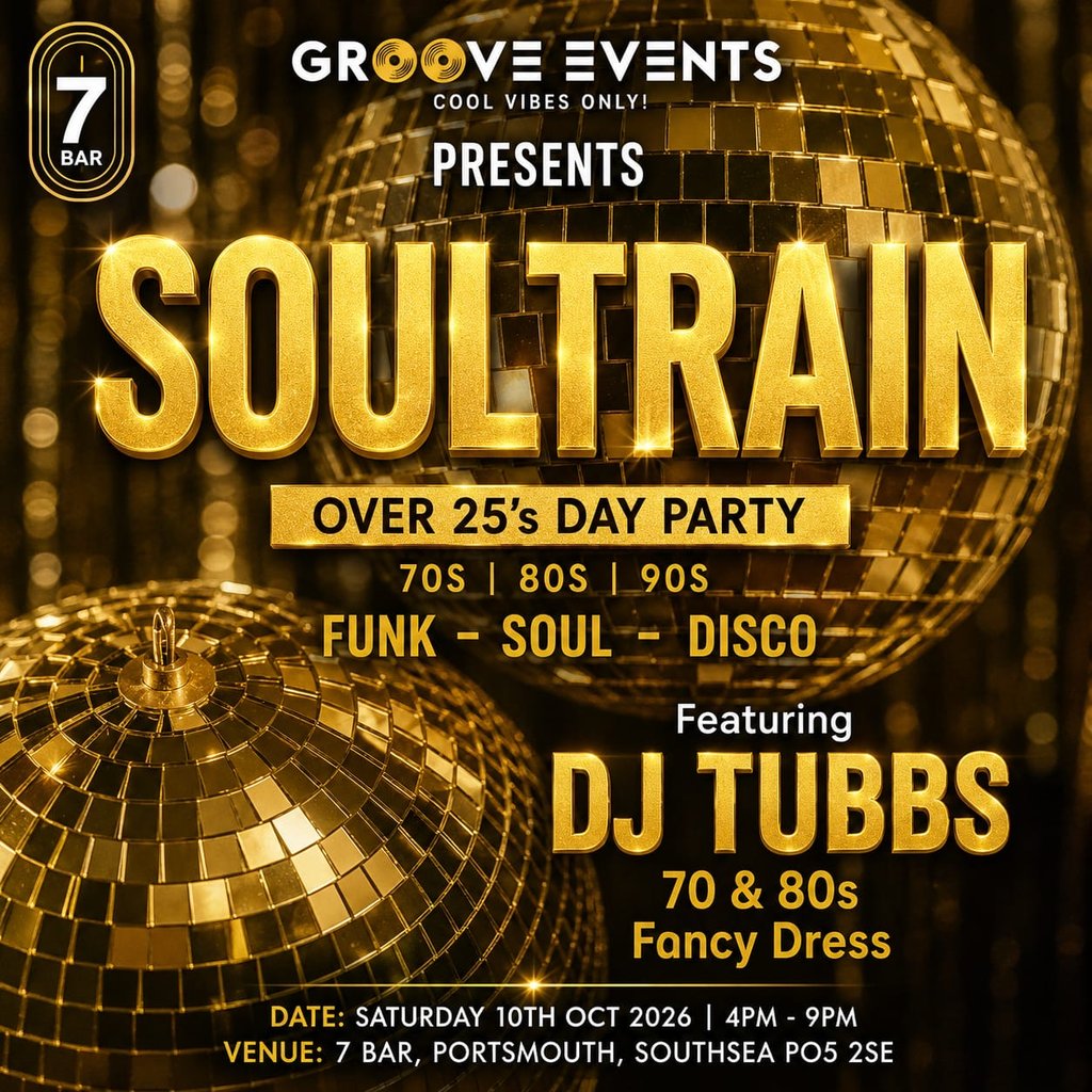 Soul Train Day Party at 7 Bar And Restaurant, Southsea