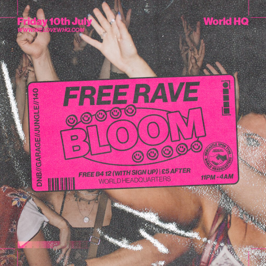 BLOOM - FREE RAVE - D'n'B, Jungle, UK Garage, 140