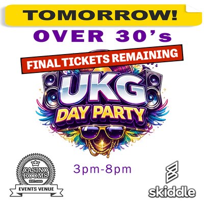 UKG Day Party (Over 30's) - Saturday 3rd October 2026