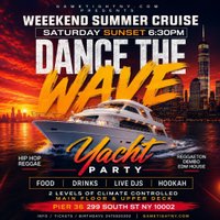 NYC Dance the Wave Saturday Sunset Booze Cruise Yacht Party at Pier 36