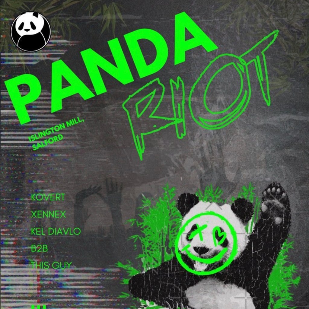 Panda Rave Panda Riot: Warehouse Rave, Islington Mill, Salford, 16 August to 17 ...