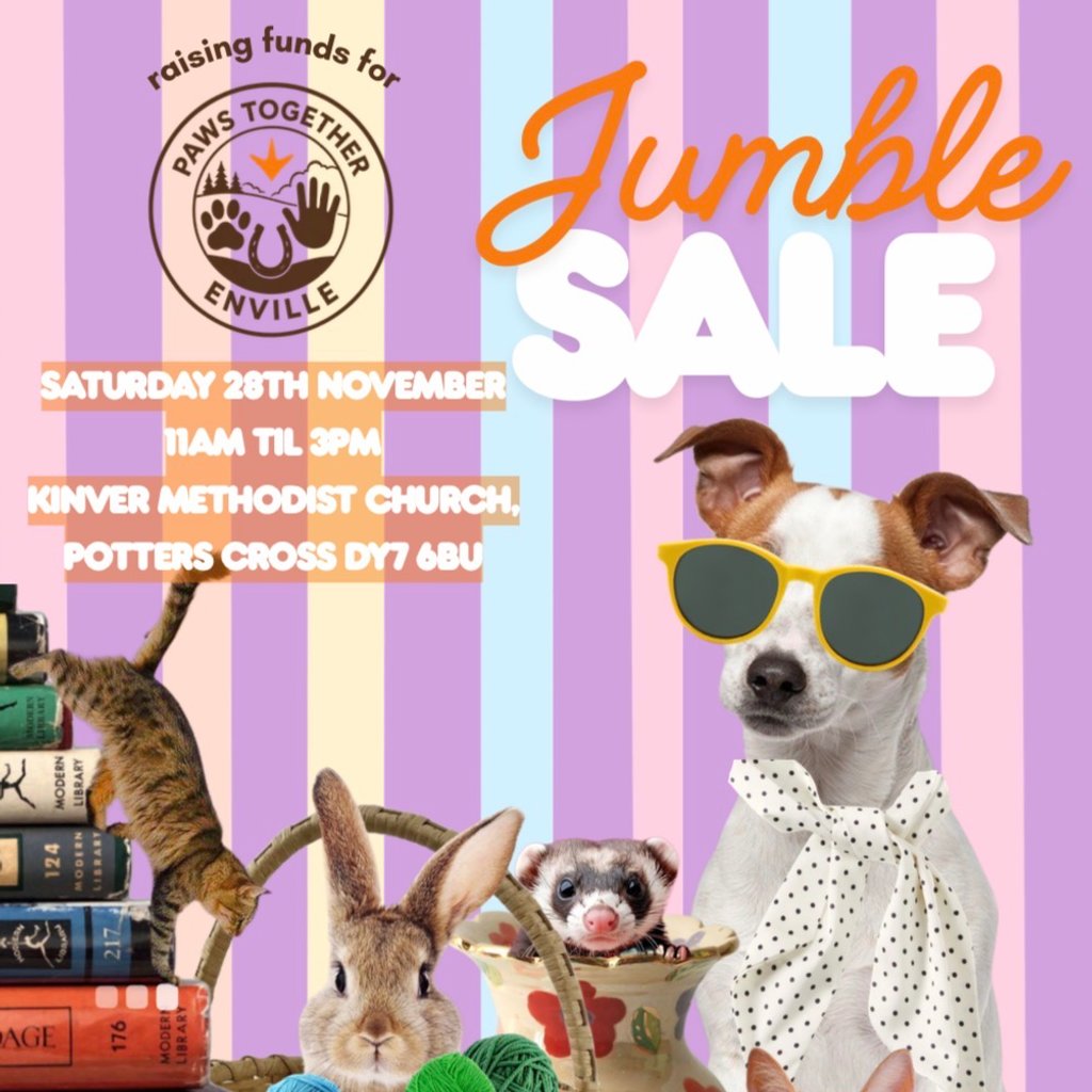Jumble sale at Kinver Methodist Church, Stourbridge