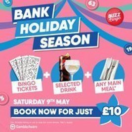 Bank Holiday Season - Buzz Bingo Crawley 09/05