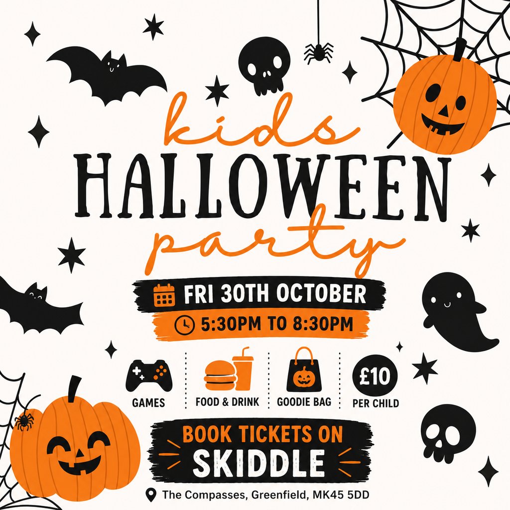 Kids Halloween Party at The Compasses, 44 High Street, Bedford