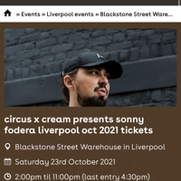 Circus x cream sonny fodera Liverpool Circus x cream sonny fodera Liverpool