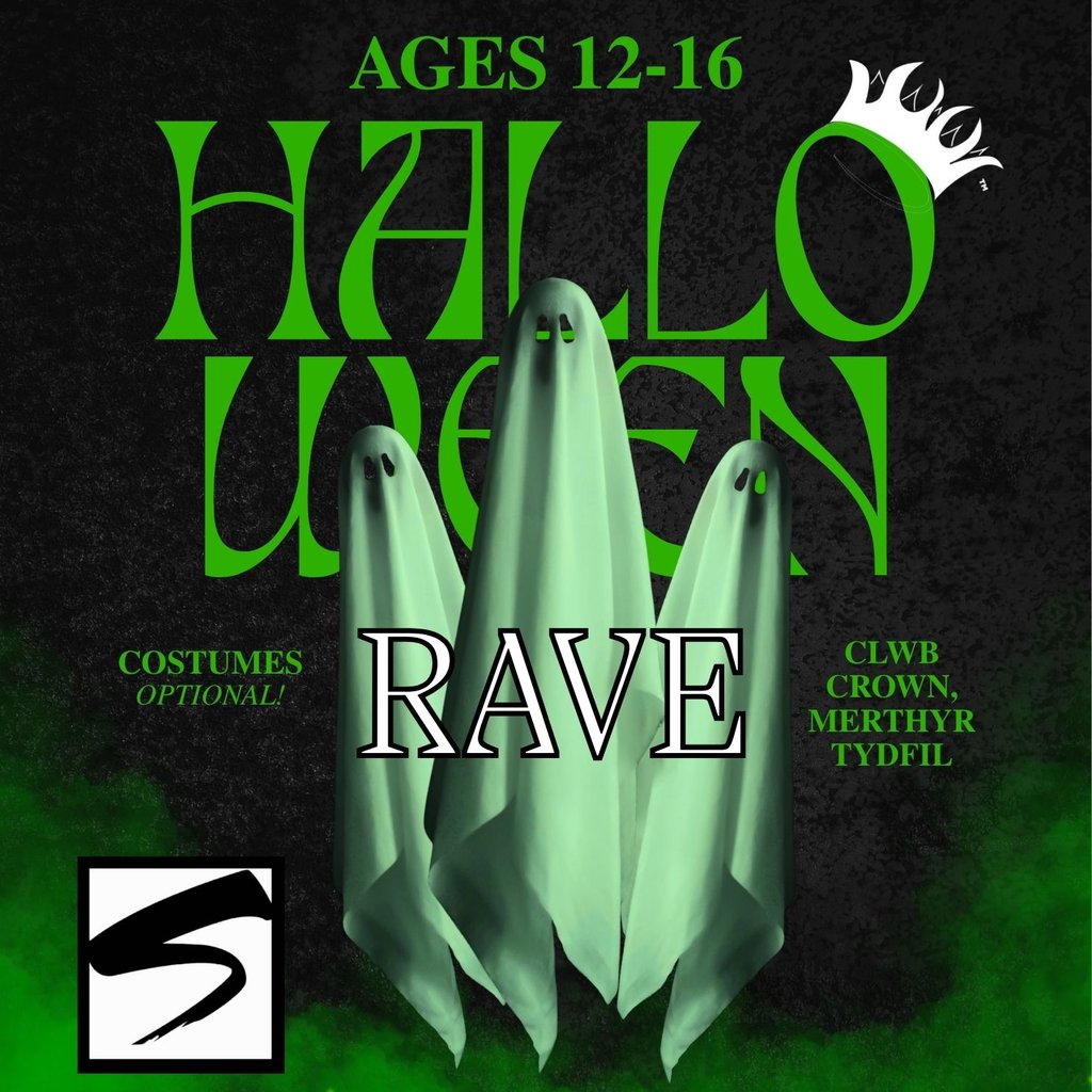 Halloween Rave | Ages 12-16 at Clwb Crown, Merthyr Tydfil
