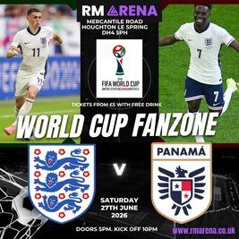 World Cup Fanzone: England V Panama 27th June 2026
