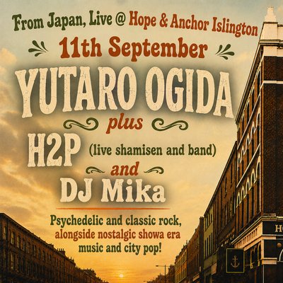 Tickets: Live from Japan: Yutaro Ogida, + H2P live shamisen and DJ