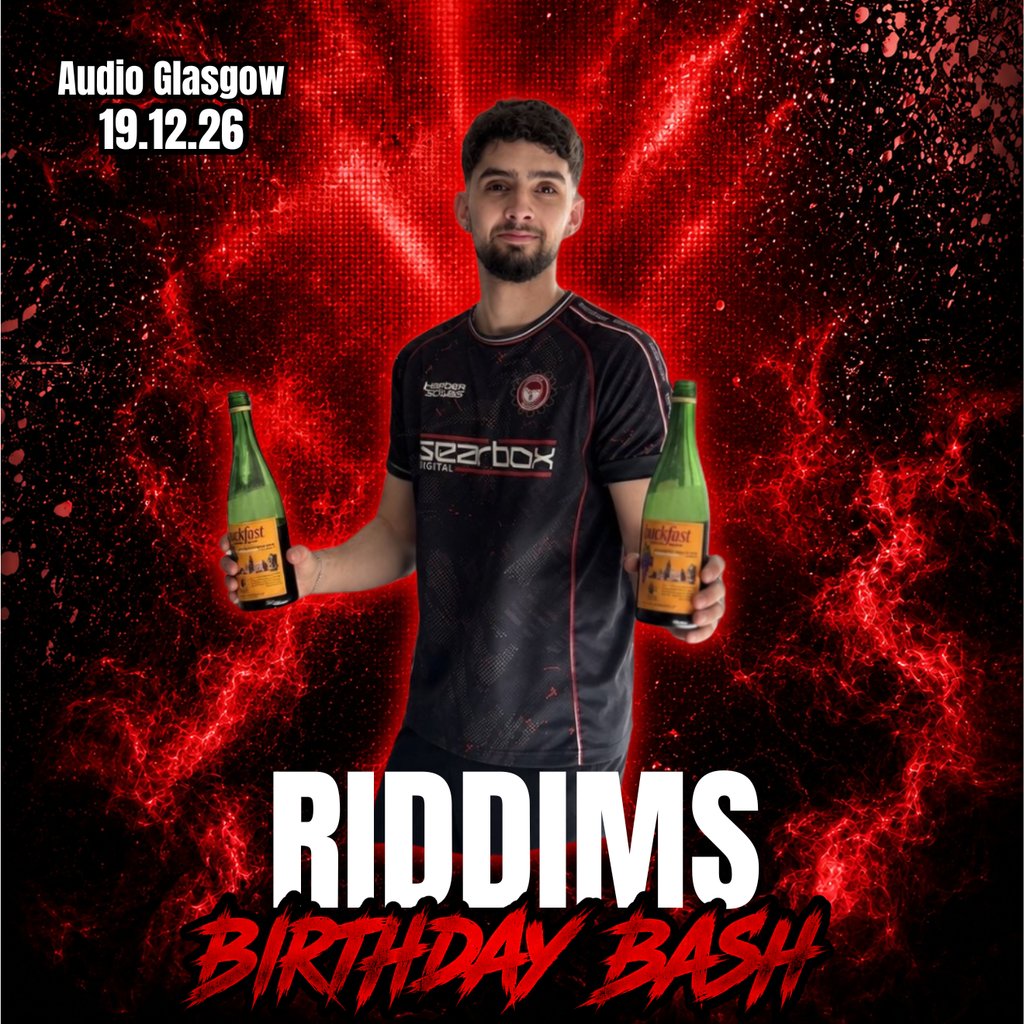 Riddims Birthday Bash 2.0 at Audio Glasgow, Glasgow
