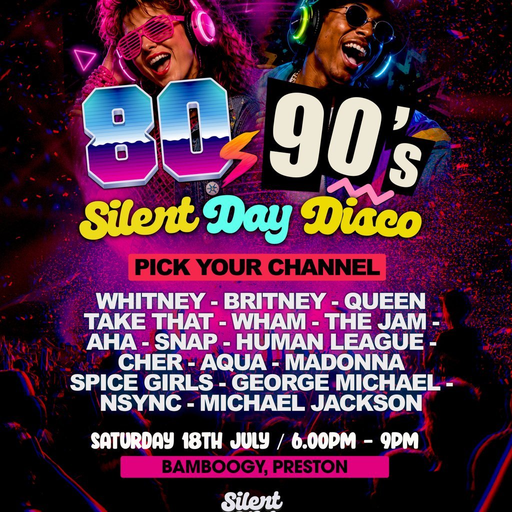 80's v 90's - Silent Disco Club Daytime Party at Stage City Preston, Preston