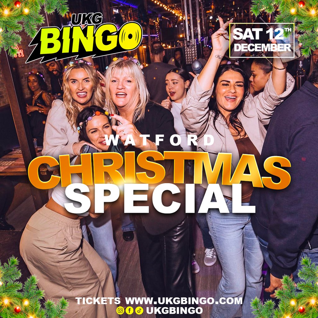 UKG BINGO SAT 12th Dec Watford