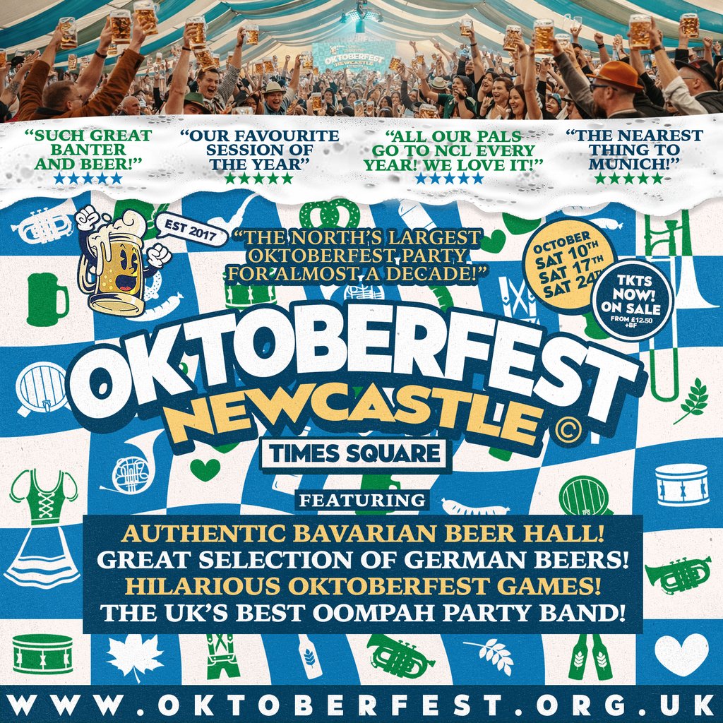 Oktoberfest Newcastle at Times Square Scotswood Road Newcastle Upon Tyne NE1 4E, Newcastle Upon Tyne