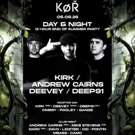 KØR Rooftop & Night Cardiff w/ KIRK / ANDREW CAIRNS / DEEVEY