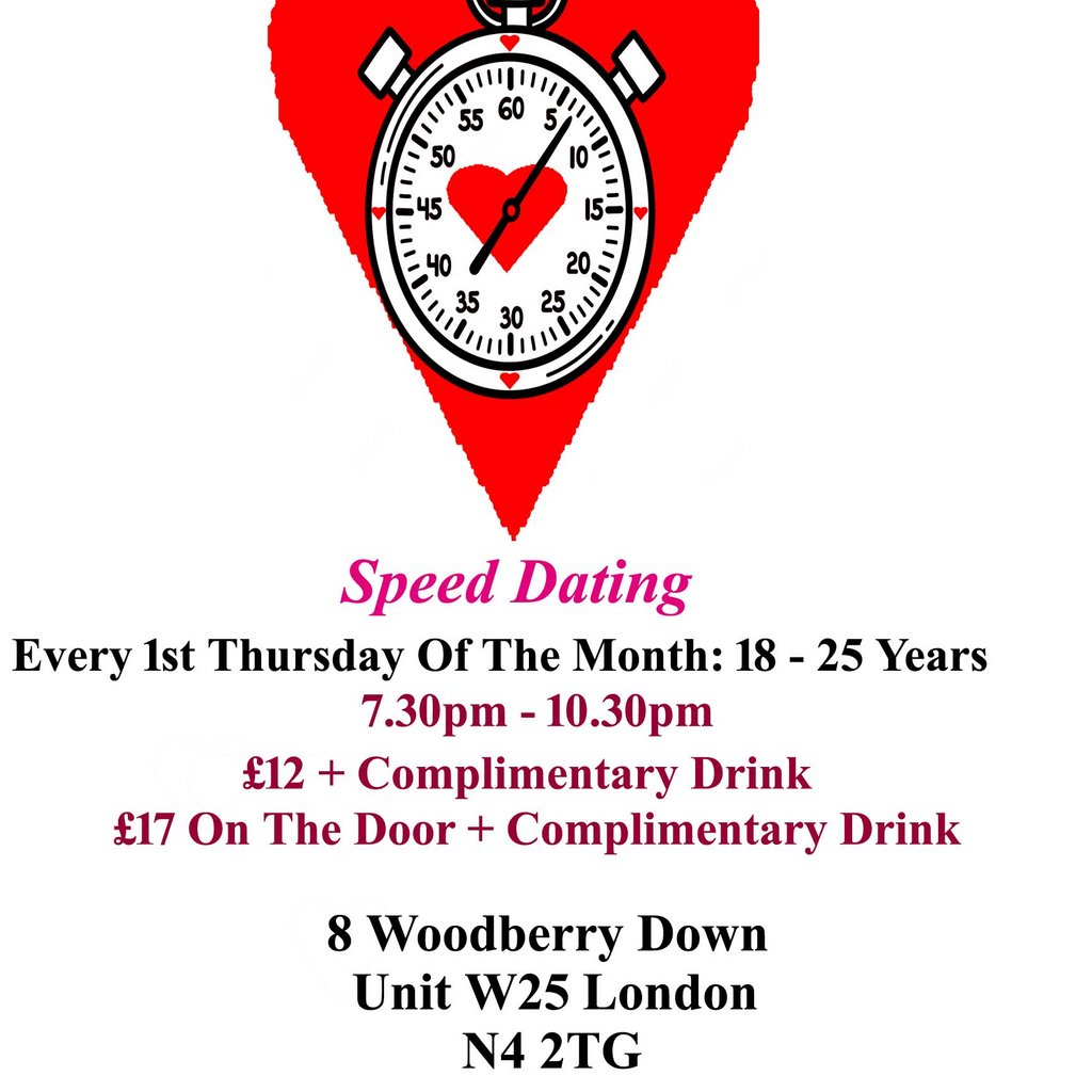 Speed Dating 18 - 25 years Thursdays