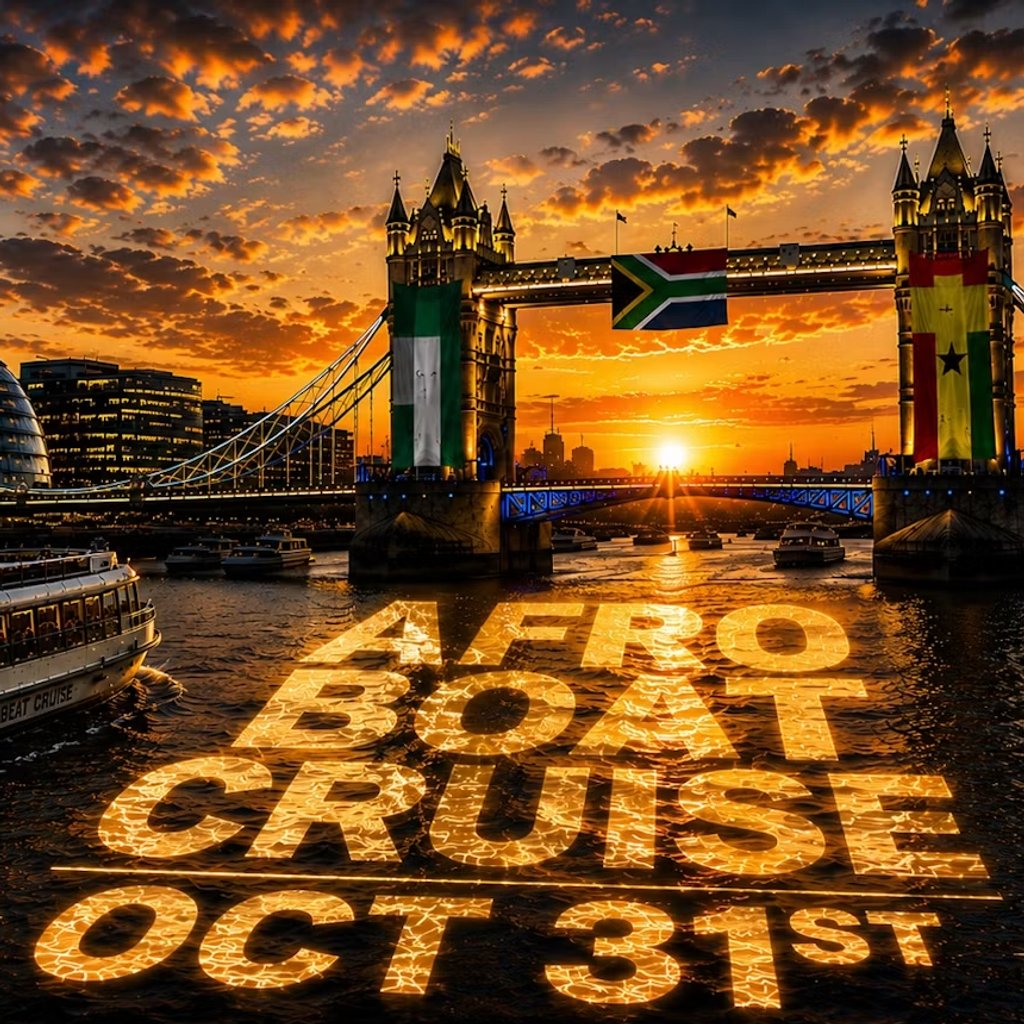 Afro Boat Cruise  - LONDON October 31st
