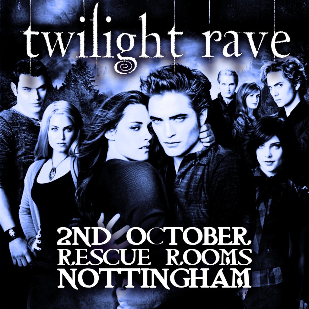 TWILIGHT RAVE (Nottingham) — gig artwork