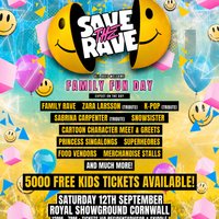 Save The Rave - Family Rave & Fun Day Saturday 12 September at Royal Cornwall Showground