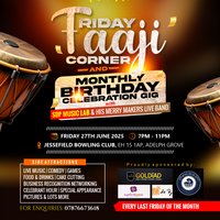 Friday Faaji Corner at Jessefeild Bowling Club Eh15 1ap