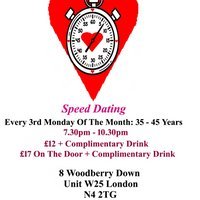 Speed Dating 35 - 45 years Mondays