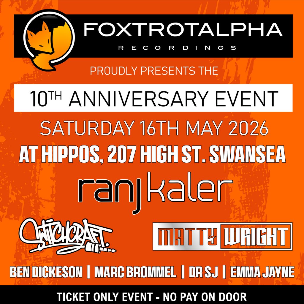 Foxtrot Alpha Recordings presents: 10 year anniversary party