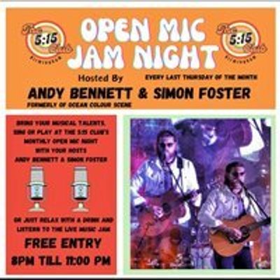Open Mic Night Free In at The 5:15 Club