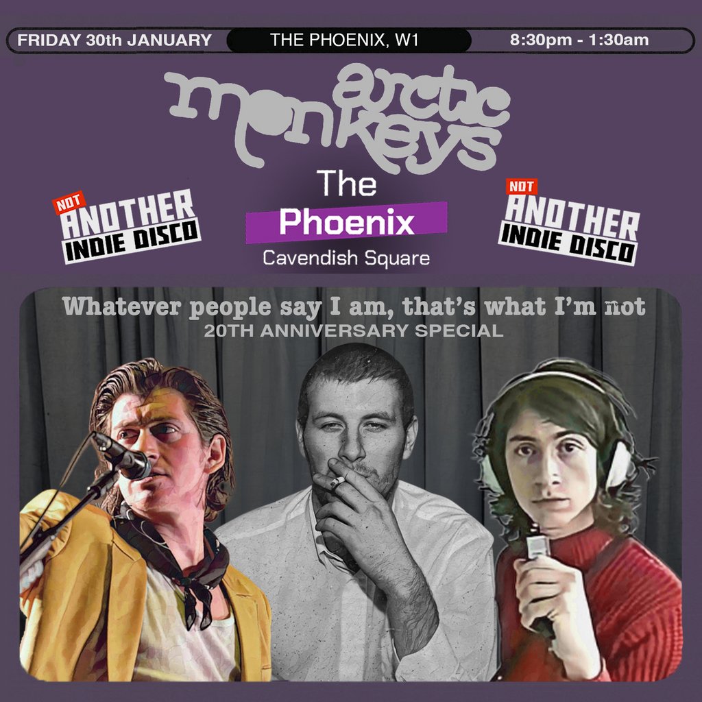 ARCTIC MONKEYS 20th Anniversary Clubnight Special, 8:30pm-1:30am