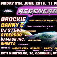 Regenerate with Brockie, Danny C & more! Free entry! Fri 8 June