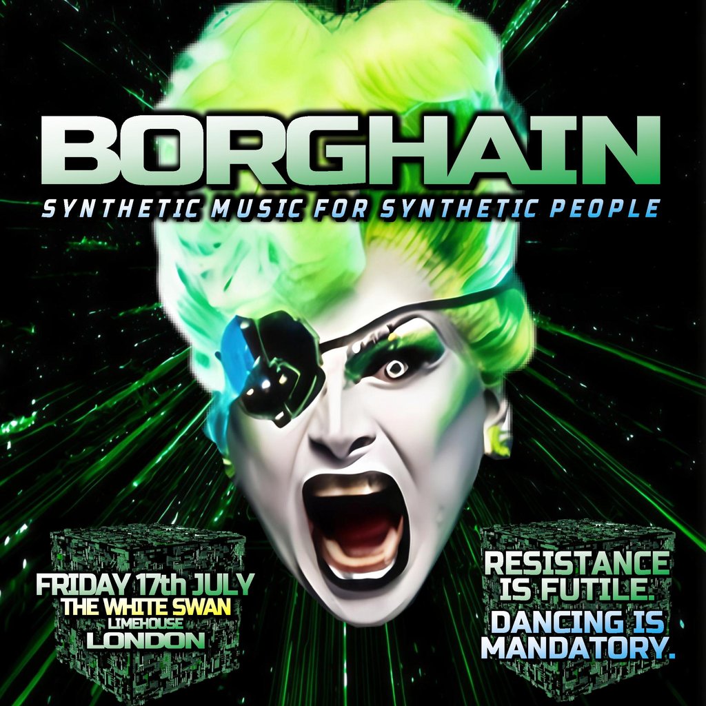 BORGHAIN: electroclash + synthpop + dark disco (Manchester)