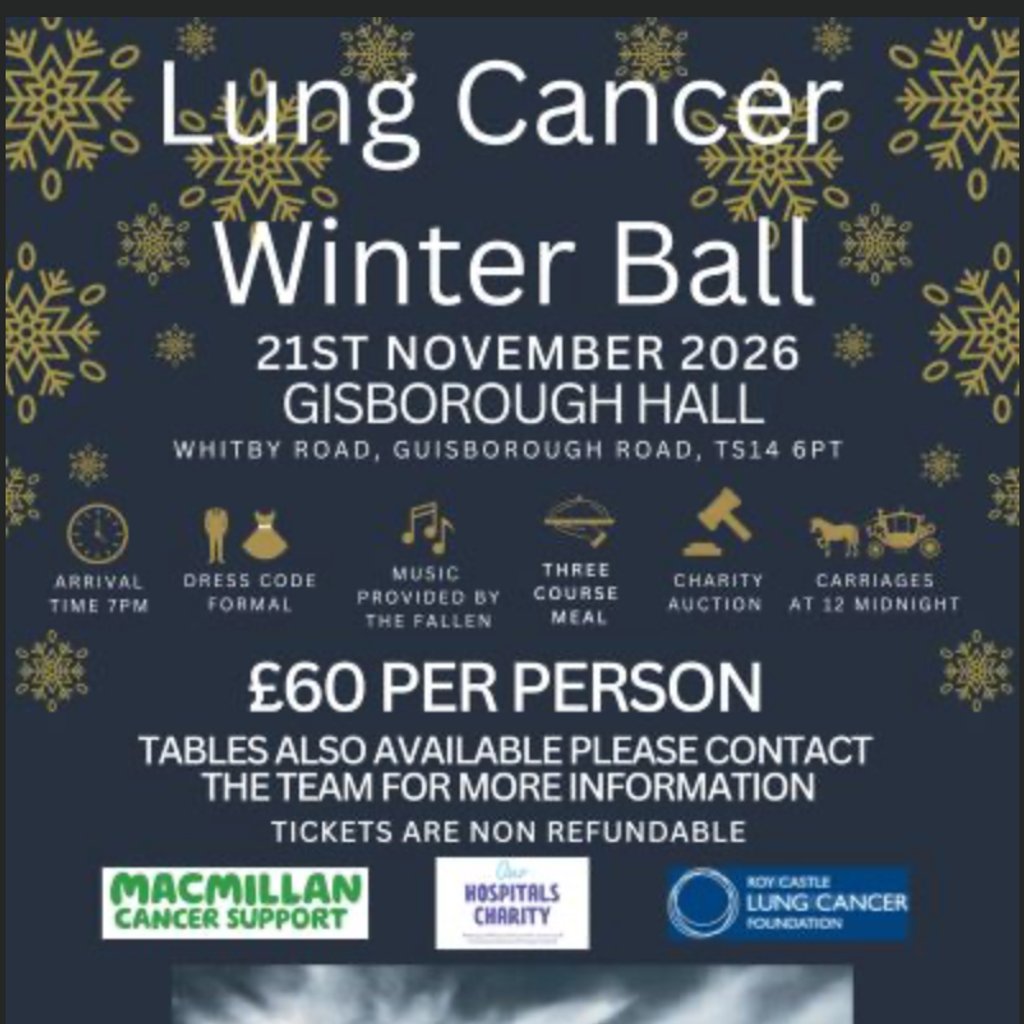 The Lung Cancer Winter Ball at Gisborough Hall Guisborough TS14 6PT, Guisborough