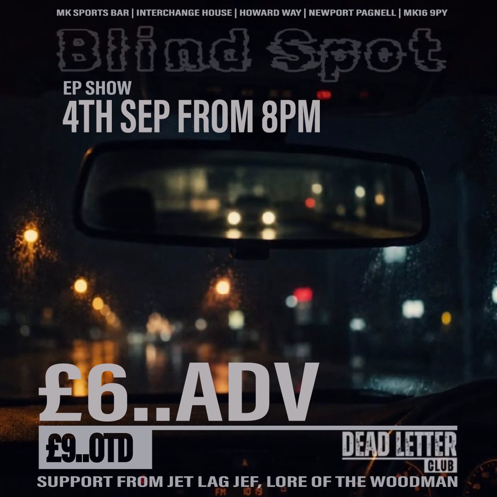 Dead Letter Club: 'Blind Spot' EP Launch Show Image