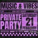 Music & Vibes - Private Party Event Title Pic
