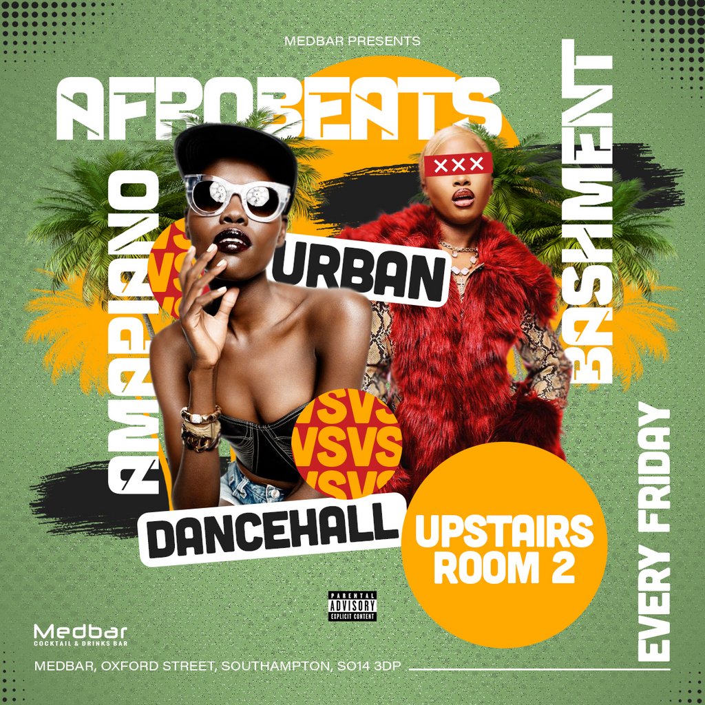 Urban Room Fridays | Upstairs at Medbar Southampton, Southampton