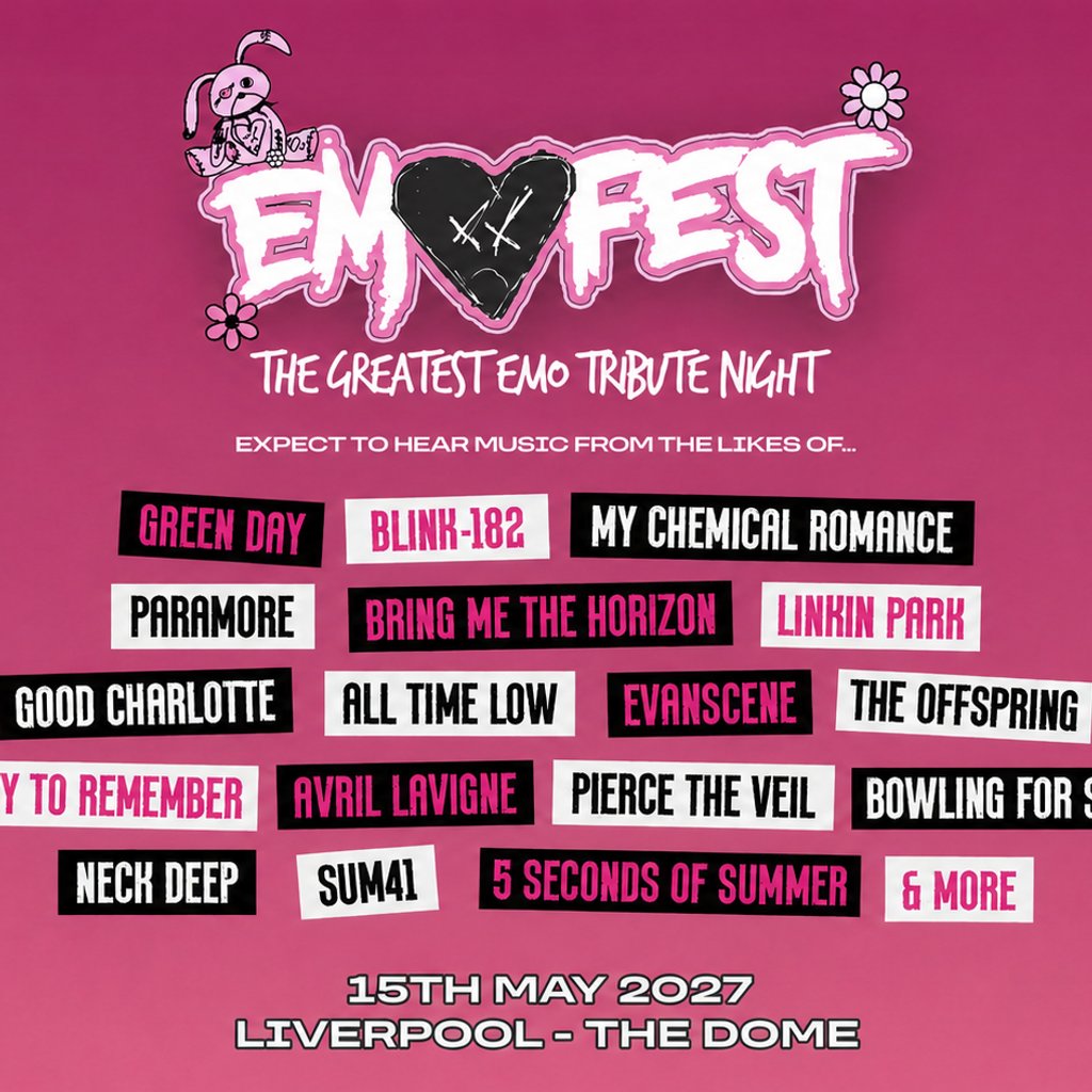 The Emo Festival in Liverpool — gig artwork